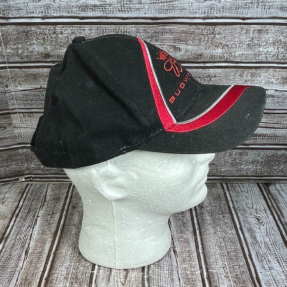 WINNER'S CIRCLE Budweiser Dale Earnhardt Jr. #8 Cap Hat Black NASCAR OSFA - Picture 2 of 7